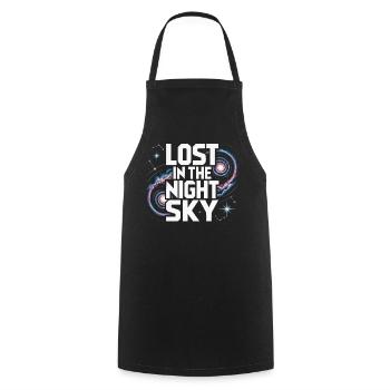 Astronomer Galaxy Outerspace Universe Astronomy - Cooking Apron - black - Front - AI Model Male 185 dark (185cm)