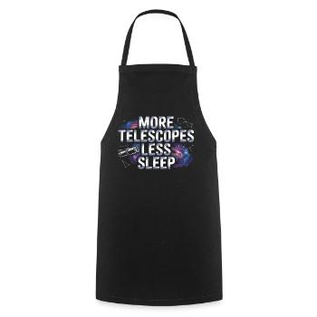 Astronomer Galaxy Outerspace Universe Astronomy - Cooking Apron - black - Front - AI Model Male 185 dark (185cm)