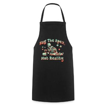 Hug The Apex Not Reality - Cooking Apron - black - Front - AI Model Male 185 dark (185cm)