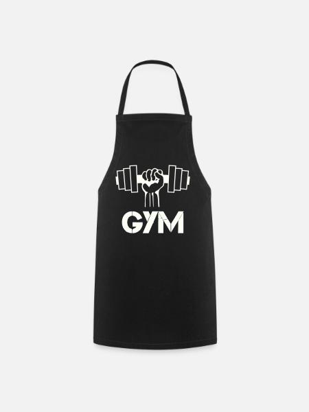 Kraftfaust Gym Symbol - Kochschürze - Schwarz