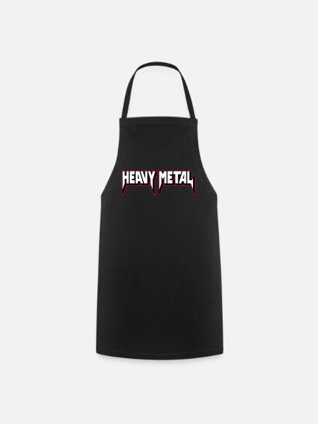 Heavy Metal 3D-Logo - Kochschürze - Schwarz