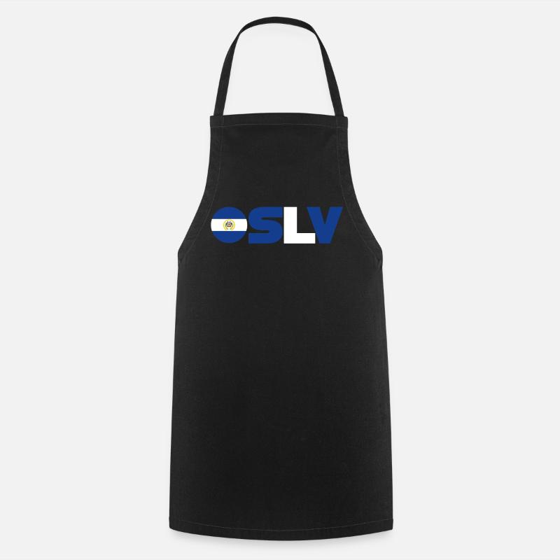 El Salvador - Cooking Apron - black