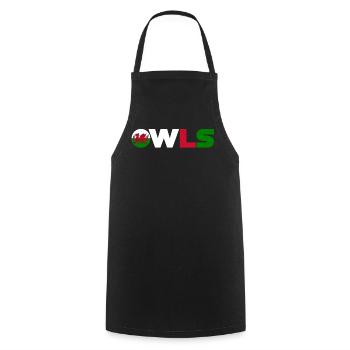 Wales - Cooking Apron - black - Front - AI Model Male 185 dark (185cm)