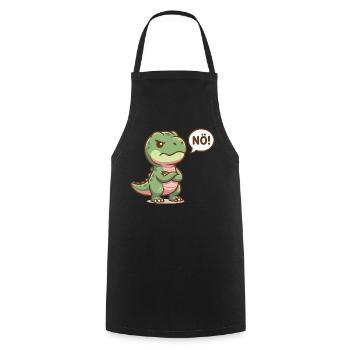 Cute dinosaur Nope funny saying - Cooking Apron - black - Front - AI Model Male 185 dark (185cm)