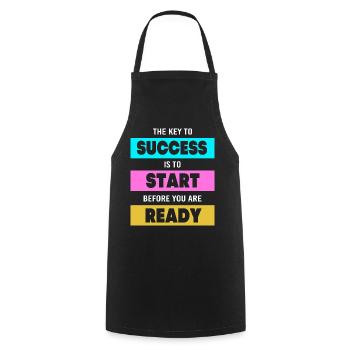 Unternehmer Workaholic - Kochschürze - Schwarz - Vorne - AI Model Male 185 dark (185cm)
