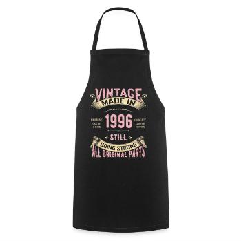 Vintage 1996 Still Going Strong - Cooking Apron - black - Front - AI Model Male 185 dark (185cm)