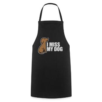 Mon chien Dog Amamant Dog Love Logo de blague - Tablier de cuisine - noir - Devant - AI Model Male 185 dark (185cm)