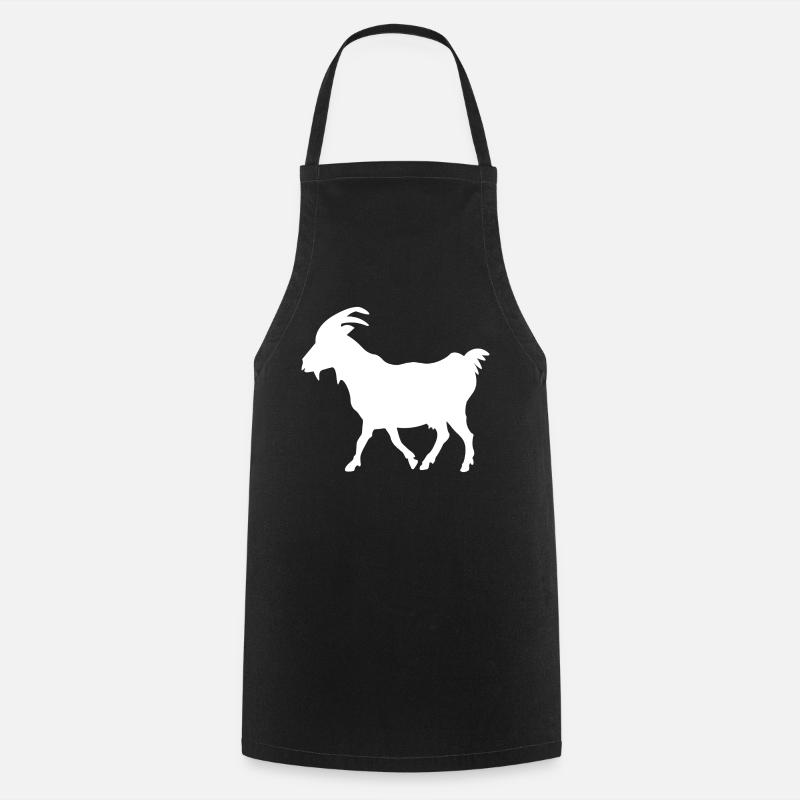 Blanc de chèvre - Tablier de cuisine - noir