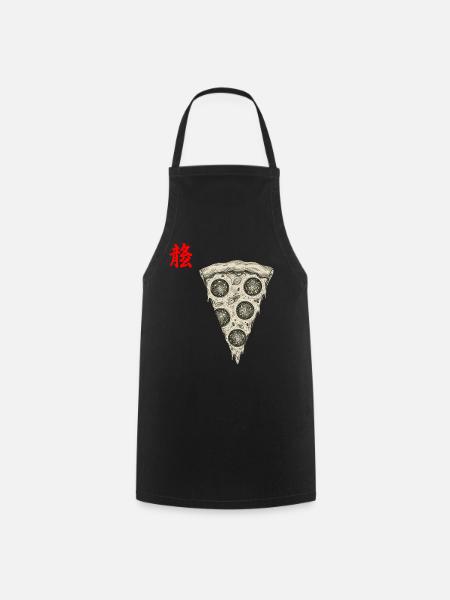 Pizza Asiatisch - Kochschürze - Schwarz