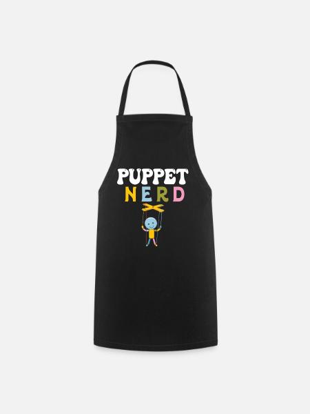 Puppen-Nerd-Marionettenkunst - Kochschürze - Schwarz