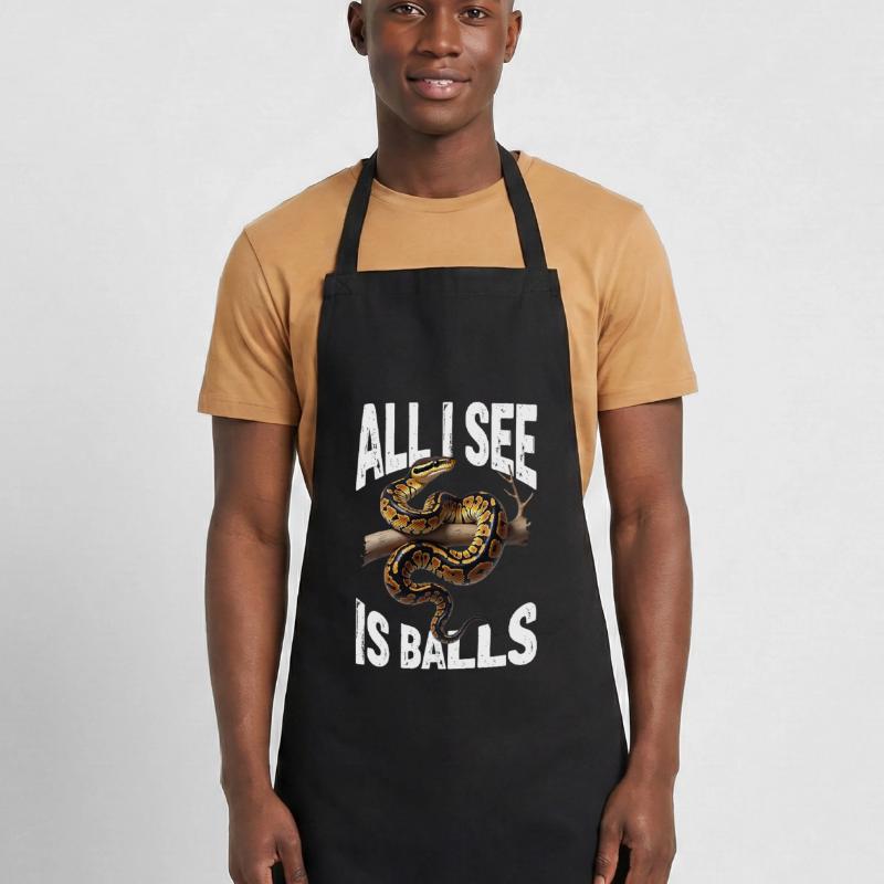 King Python Snakes Lover Terrarium Python Cooking Apron