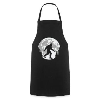Bigfoot Lune de patinage à roulettes - Tablier de cuisine - noir - Devant - AI Model Male 185 dark (185cm)