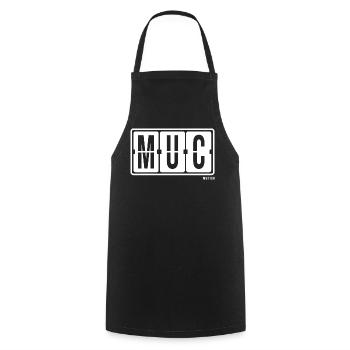 Munich MUC, Sweat à capuche City Pull Munic - Tablier de cuisine - noir - Devant - AI Model Male 185 dark (185cm)