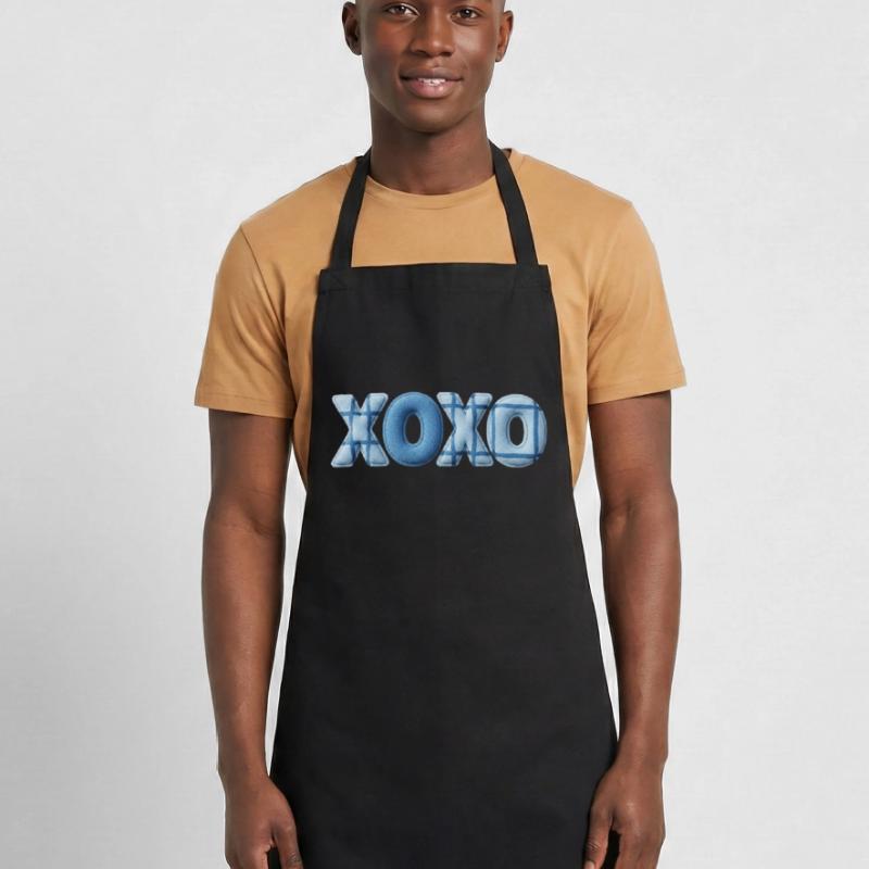 Look patchwork XOXO avec look tissu Tablier de cuisine