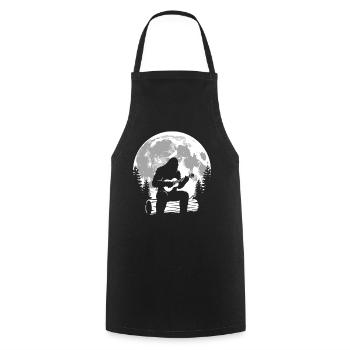 Bigfoot plays ukulele - Cooking Apron - black - Front - AI Model Male 185 dark (185cm)