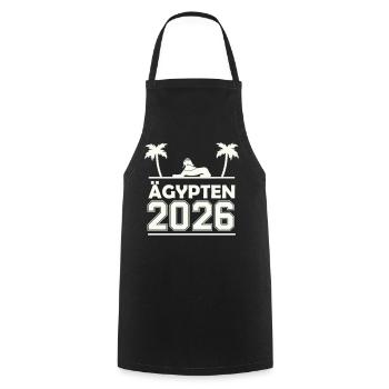 Silhouette Égypte 2026 - Tablier de cuisine - noir - Devant - AI Model Male 185 dark (185cm)