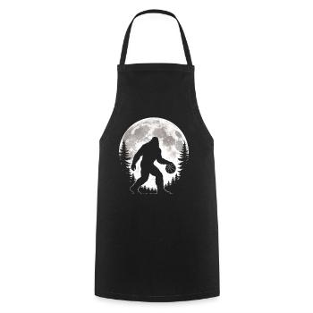 Bigfoot Basketball Player - Cooking Apron - black - Front - AI Model Male 185 dark (185cm)