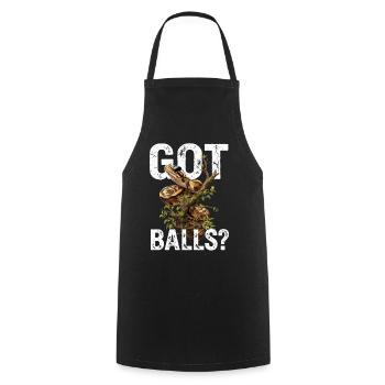 King Python Snakes Lover Terrarium Python - Cooking Apron - black - Front - AI Model Male 185 dark (185cm)