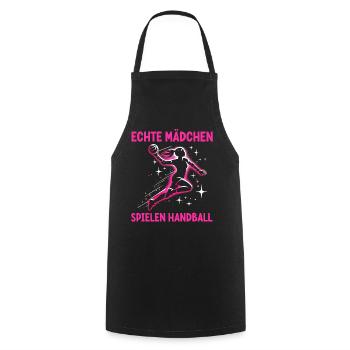 Handball Liebhaber Handball Sport Spieler Handball - Kochschürze - Schwarz - Vorne - AI Model Male 185 dark (185cm)