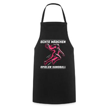 Handball Liebhaber Handball Sport Spieler Handball - Kochschürze - Schwarz - Vorne - AI Model Male 185 dark (185cm)