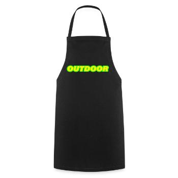 Outdoor - Cooking Apron - black - Front - AI Model Male 185 dark (185cm)