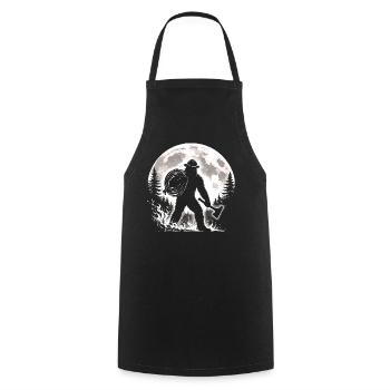 Pompier Bigfoot - Tablier de cuisine - noir - Devant - AI Model Male 185 dark (185cm)