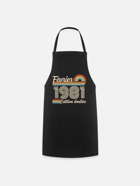 Februar 1981 - Kochschürze - Schwarz
