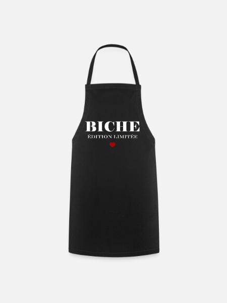 Hirschkuh - Kochschürze - Schwarz