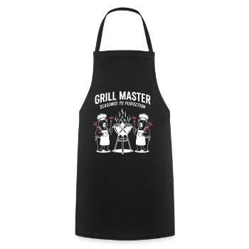 Grillmeister Bärenkoch Duo - Kochschürze - Schwarz - Vorne - AI Model Male 185 dark (185cm)