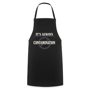 microbiology - Cooking Apron - black - Front - AI Model Male 185 dark (185cm)