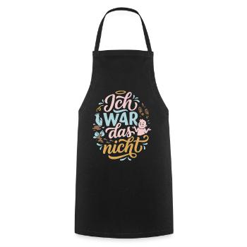 It wasn't me - Cooking Apron - black - Front - AI Model Male 185 dark (185cm)