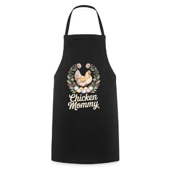 Poulet Maman Poulets Maman Maman Femme de fermier Fête des Mères Poulet pour la fête des mères - Tablier de cuisine - noir - Devant - AI Model Male 185 dark (185cm)