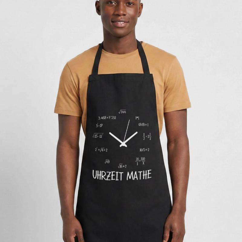 Temps maths math élève enseignant de maths Tablier de cuisine