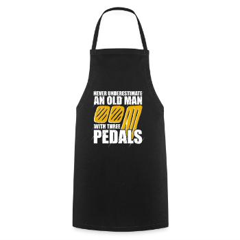 Ne sous-estimez jamais Mec passionné de voitures - Tablier de cuisine - noir - Devant - AI Model Male 185 dark (185cm)