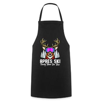 Apres Ski Party Team On Tour - Cooking Apron - black - Front - AI Model Male 185 dark (185cm)