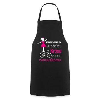 Artistic cycling, artistic cycling, indoor cycling - Cooking Apron - black - Front - AI Model Male 185 dark (185cm)