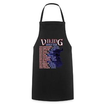 Viking Valhalla Norse Mythology World Tour - Cooking Apron - black - Front - AI Model Male 185 dark (185cm)