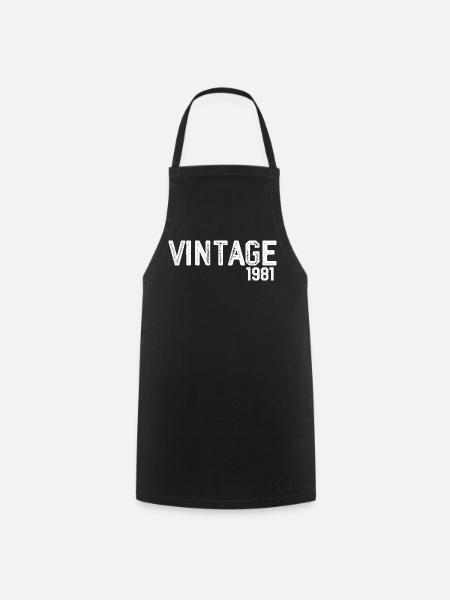 Vintage 1981 - Cooking Apron - black