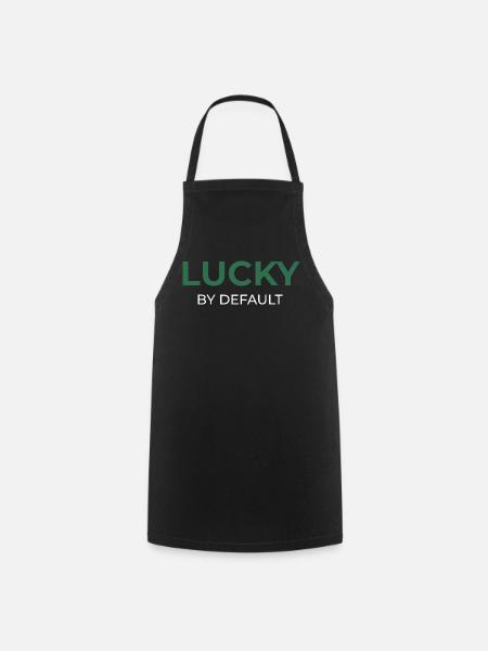 Lucky By Default - Kochschürze - Schwarz