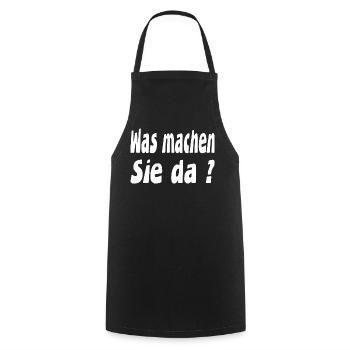 Work - Cooking Apron - black - Front - AI Model Male 185 dark (185cm)