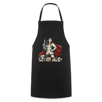Veterinarian Veterinarian - Cooking Apron - black - Front - AI Model Male 185 dark (185cm)