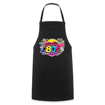 totally 80s - Kochschürze - Schwarz - Vorne - AI Model Male 185 dark (185cm)