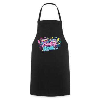 Analog Soul Neon Retro - Kochschürze - Schwarz - Vorne - AI Model Male 185 dark (185cm)