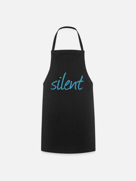 SILENT - Kochschürze - Schwarz