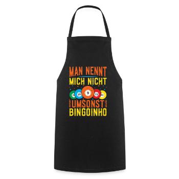 Bingo Game Mich Nicht Umsonst Bingoinho Bingo - Kochschürze - Schwarz - Vorne - AI Model Male 185 dark (185cm)