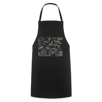 Camouflage Clutch Kick Culture Car Tuning Scene - Cooking Apron - black - Front - AI Model Male 185 dark (185cm)