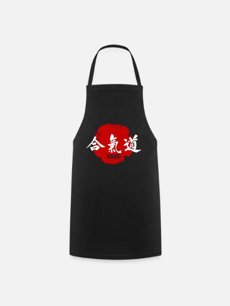 Aikido-Kampfkünste-Kanji - Kochschürze - Schwarz