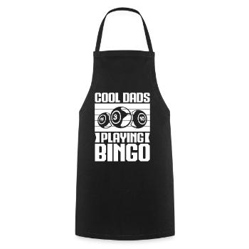 Bingo Player Cool Dads Playing Bingo - Cooking Apron - black - Front - AI Model Male 185 dark (185cm)
