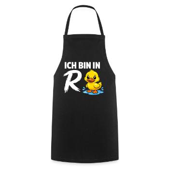 Rente Ente Ich Bin In Rente Geschenk - Kochschürze - Schwarz - Vorne - AI Model Male 185 dark (185cm)