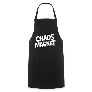 Chaos Magnet - Cooking Apron - black - Front - AI Model Male 185 dark (185cm)